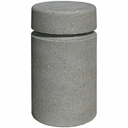 WAUSAU TILE 14'' x 19'' Concrete Round Bollard with Reveal Line TF6000 676TF6000